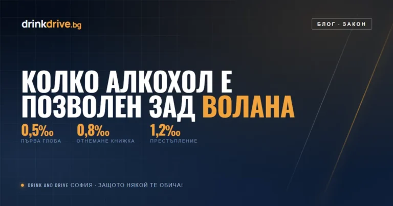 Колко алкохол е позволен зад волана в България?