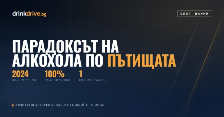 Парадоксът на алкохола: какво крият числата за пътищата в България